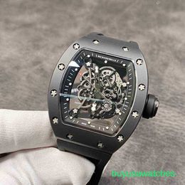 Male RM Wrist Watch RM055 With Fully Automatic Imported Movement Rubber Strap Size 50X43mm