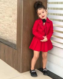 Clothing Sets Winter Children Girls Coat +Skirt Long Sleeve Jacket And Miniskirt 2 Pcs Set Girls Clothes Dress For 3 4 5 6 7 8 Year Y240520B83D