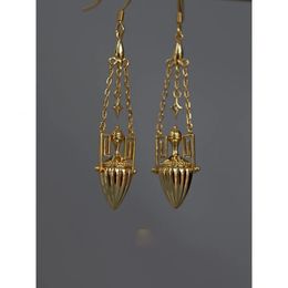 Luxury Designer Egypt Indian Turkish Vintage Tassel Long Ear Drop Earring Bvzantine Style Dangle Earring Jewellery 240520