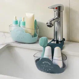 Storage Bottles Faucet Drain Rack Soft Elastic Ventilation Adjustable Strap Kitchen Sponge Holder Sink Caddy For Home