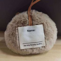 3PCS Cartoon Capybara Keychain Cute Soft Plush Stuffed Bag Name Tag Toys Guinea Pig Pendant Unisex