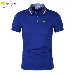 Men's Polos Jack Nicklaus Summer High Quality Trend Luxury Style Short Sleeve Polo Shirt Comfortable Breathable Business Casual