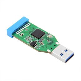 Single Port USB 3.0 Type A Male To Female 20-Pin Connector Female Hub Adapter Motherboard Socket 20-Pin To HUB