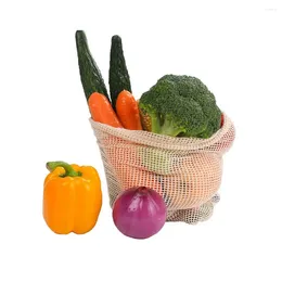 Storage Bags Cotton Reusable Mesh Grocery Plus-Size Net String Shopping Bag Sturdy Produce For Toys Fruit