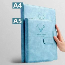 Record Business Notepad Notebook Book Sketchbook Leather Students Work Ultra-thick Meeting Office Soft Thickened Diary