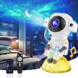 2024 Larger Music Star Galaxy Projector Night Light - Astronaut Space Projector, 9 Models with Timer and Remote Control, Starry Sky Nebula Ceiling LED Light,