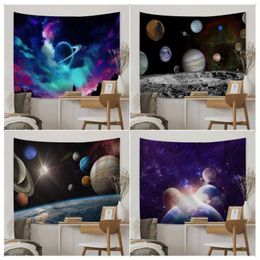 Tapestries Planet Starry Sky Universe Series Tapestry Hanging Bohemian Buddha Wall Decoration Witchcraft