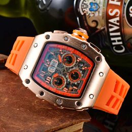 Hot commodity Multi-color elements European men's multi-functional six-pin scan second calendar quartz watch