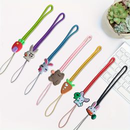 Other Home Decor Rabbit Cartoon Braided Phone Strap Creative Pendant Charm For Girl Gifts Lanyard Cute Charms Chain Drop Delivery Otpup