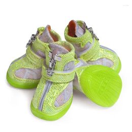 Dog Apparel Bling Small Shoes Breathable Mesh Running Boots Anti-slip Spring Summer Pet