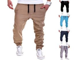 Brand Men Pants Hip Hop Harem Joggers Pants Male Trousers Mens Joggers Solid Pants Sweatpants2845097