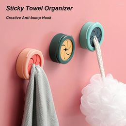 Hooks Push In Towel Holder Self Adhesive Plug Punch Free Wash Cloth Clip Waterproof Kitchen Rag Dishcloth Organiser