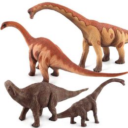 Novelty Games Realistic Simulated Animals Model Jurassic Herbivorous Dinosaur Apatosaurus Brachiosaurus Decor Toys For Children Birthday Gifts Y240521