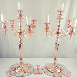 60cm/100cm)Weddings Party Table Centrepieces Stand Home Hotel Decoration s Gold Glass Candelabra Metal Candlesticks 897