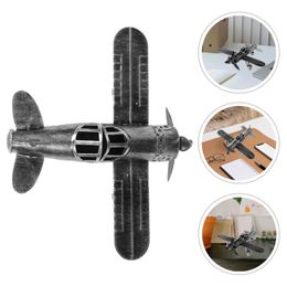 Aircraft Modle Wrought iron decorative model retro biplane retro aircraft decoration old fashion s2452022