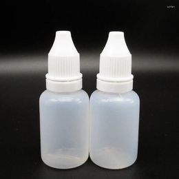 Storage Bottles PE 20ml Stamp Oil Pen Ink Dropper Bottle With Tamper Cap Factory Price 100pcs