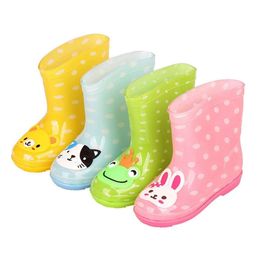 Children s Boys and Girls Shoes Cute Baby Water Pupils Four Seasons Cartoon Waterproof Rain Boots L L