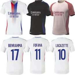 24 25 Maillot Lyon Soccer Jerseys home away 2024 2025 Olympique Lyonnais OL Digital 3rd Fourth Shirts TRAORE MEMPHIS Men Football Shirt Kids Kits Equipment BRUNO G