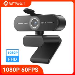 Webcams 1080P 60FPS autofocus full HD network camera EMEET USB computer camera with 2 microphones for laptops/streaming/OBS J240518
