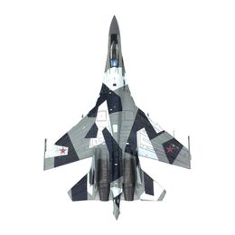 Aircraft Modle 1/100 scale Russian SU35 fighter metal airplane childrens toy with stand model used for desktop and home decoration series gifts s2452022