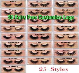 3D Mink Eyelashes Whole Natural False Eyelashes 3D Mink Lashes Soft make up Extension Makeup Fake Eye Lashes 3D Series7556607