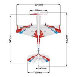 Aircraft Modle QIDI550 RC aircraft 2.4G remote control aircraft brushless motor 3D stunt glider EPP foam flying toy