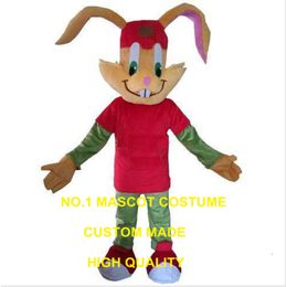 rabbit mascot red bunny custom adult size cartoon character carnival costume 3391 Mascot Costumes