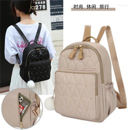 School Bags Backpack For Women 2024 Fashion Versatile Nylon Cloth Women's Bag Leisure Travel Large Capacity Lightweight Boo