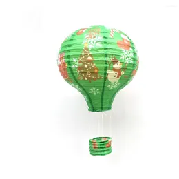 Table Lamps 8 Pcs Christmas Air Balloons Festive Paper Lanterns Themed Pattern Decoration Lantern For Wedding Birthday