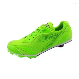 Casual Shoes Spike Running For Men And Women Breathable Track Field Sneakers Greeen Orange Sell