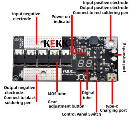 K6 Small Handheld Portable DIY 5V Farad Capacitors Spot Welder Kit PCB Control Board 18650 Battery Spot Welding Machine