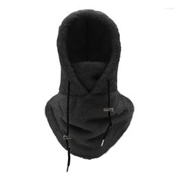 Motorcycle Helmets Outdoor Cycling Headgear Cold-Resistant Fleece Face Er For Neck Head Cold Weather Shield Mtifunctional Thermal Dr Dhwhe