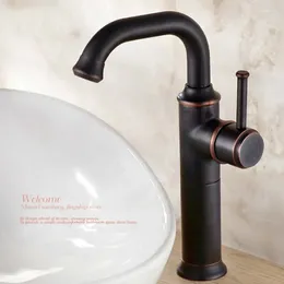 Bathroom Sink Faucets Arrival Wholesale And Retail Black Antique Brass Basin Faucet Tap 360 Degree Swivel Spout Vanity Mixer