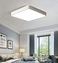 Ceiling Lights LED Flush Mount Light 15.7 Inch 36W Modern Lamp Square 6500K Cool White Lighting Fixture For Room