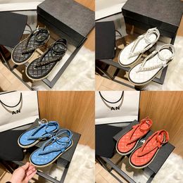 Designer Sandals Woman Espadrille Slippers Beach Tazz Slipper Flat Heel Sandal Mule Fashion Lady Sexy Flip Flops