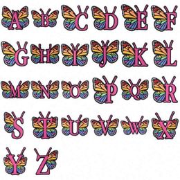 2024 Mexican Custom Rubber Shoe Buckles And Accessories Butterfly Letters Clog Charm Designer Charms for Diy Clog New Years Gift