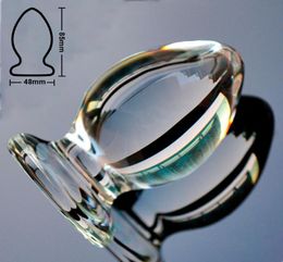 48mm vagina ball big pyrex glass anal dildo bead Large crystal butt plug fake penis adult masturbate sex toys for women men gay S19933109