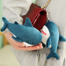 3PCS 15cm Toys New Bag Pendant Simulation Shark Keychain Creative Cartoon Plush Toy