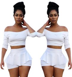 Summer short jumpsuit women two piece crop top sexy rompers and jumpsuits white bodysuit women vnK83367548668