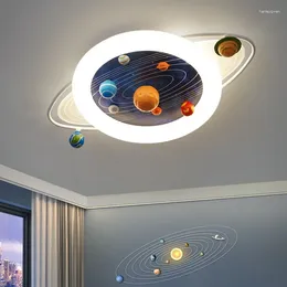 Ceiling Lights Nordic Modern Design LED Light Minimalist Planet Fixture Children's Room Bedroom Lighting Interior Decoration