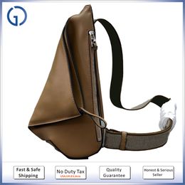 7A Antons sling backpack men bag bum chest pack unisex fashion crossbody shoulder bag in calfskin leather mirror quality designer bag s327