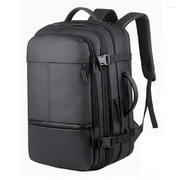 Backpack 17.3 Inch Business Laptop Waterproof Men Expandable Multifunction Bags USB Charging Large Capacity Travel Air