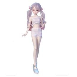 1/3 BJD Doll Solid Body White Skin Girl Naked Mjd Doll Body 60cm PVC Material 31 Removable Splicing Doll Parts for DIY Toys 240517