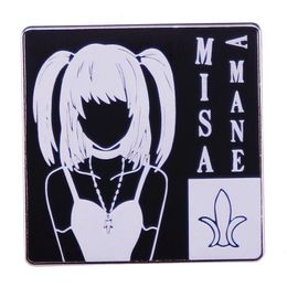 Cute Enamel Pin Badges With Anime Jewellery Gift Brooch Death Note Manga Brooches on Clothes Japanese Accessories S001