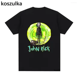 Men's T Shirts Funny John Wick Shirt Men Harajuku Streetwear Graphic Tshirt Unisex Aesthetic Vintage Oversize Cotton Tee Women Tops