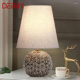 Table Lamps DEBBY Contemporary Lamp LED Creative Ceramics Dimmer Desk Light For Home Living Room Bedroom Bedside Decor