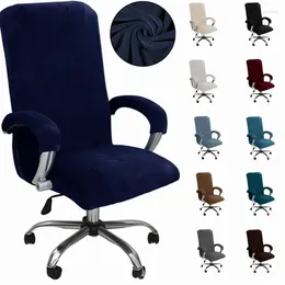 Chair Covers Office Computer Armchair Protector Black Blue High Quality Housse De Chaise Includ Armrest Velet Gamer