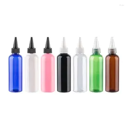 Storage Bottles 30pcs 30ml 50ml 60ml 100ml Empty Round Pointed Mouth E Liquid Plastic Container Cosmetic Oil Lotion With Screw Cap