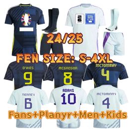 New Scotland football jersey 24 25 European Championship Scotland national team football jersey mens and womens childrens set home and away jersey size M-4XL