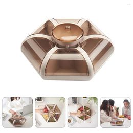 Dinnerware Sets Dry Fruit Plate Basket Holder Candy Storage Container Lovely Lotus Shaped Tray